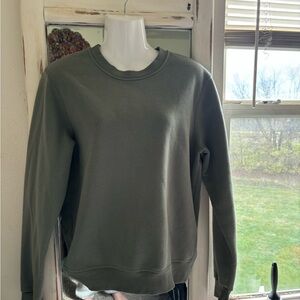 Better together oversized green crewneck